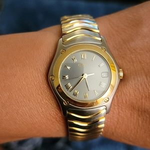 EBEL Classic Wave watch 18k gold&stainless steel